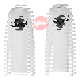 ロック パンク バンド 日本 ジャパン 日の丸 和柄 サッカー スポーツ 書 筆文字 サムライ 侍 国旗Japan 長袖Tシャツ - Kawaiitshirt