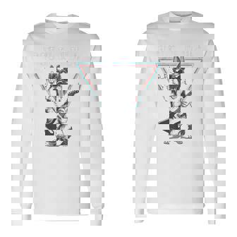 ロックンロール ドッグ ギター ミュージック バイブ 長袖Tシャツ - Kawaiitshirt
