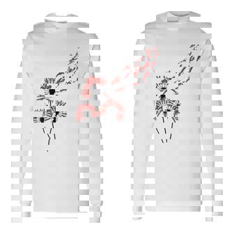 ロブスター愛好家のためのフラワータンポポロブスターシャツ 長袖Tシャツ - Kawaiitshirt