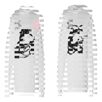 不機嫌そうなカエル 面白い ギター ロックミュージック アニメ 日本語 長袖Tシャツ - Kawaiitshirt