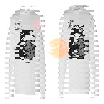 不機嫌そうなカエル 面白い バスケットボール アニメ 日本語 長袖Tシャツ - Kawaiitshirt