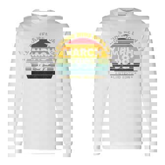 伝説は1992年3月に誕生した 34歳の誕生日 長袖Tシャツ - Kawaiitshirt