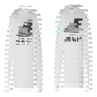 働きたくない 疲れた 寝ている ねこ ネコ 猫好き おもしろ ギャグ ネタ 動物好き 面白い 可愛い 猫 長袖Tシャツ - Kawaiitshirt