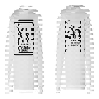 周期表 Ah 驚き元素 化学 科学 駄洒落。 長袖Tシャツ - Kawaiitshirt