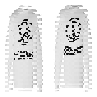 平和の印 平和のシンボル 世界平和 希望 調和 Peaceign World Peaceymbol Hope 長袖Tシャツ - Kawaiitshirt