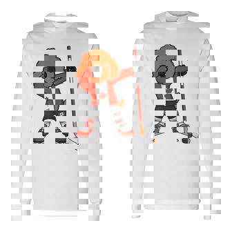 愉快なダビングプードル カナダ アイスホッケーファン ウィンタースポーツ 長袖Tシャツ - Kawaiitshirt