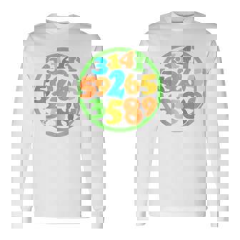 数字円周率ティー 長袖Tシャツ - Kawaiitshirt