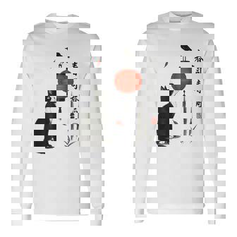 日本の自然美術 長袖Tシャツ - Kawaiitshirt