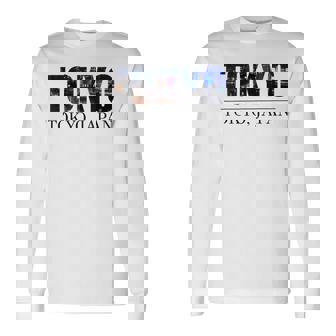 東京ジャパン メンズ レディース シティデザイン 長袖Tシャツ - Kawaiitshirt