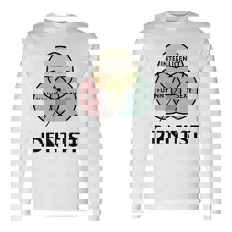 歯医者さんtシャツ Intelligent Andexy 長袖Tシャツ - Kawaiitshirt