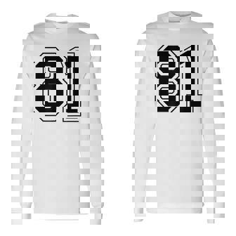 番号 81 長袖Tシャツ - Kawaiitshirt