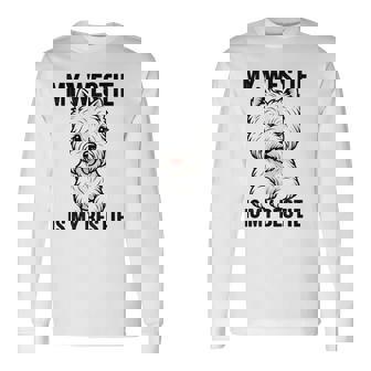 私のウェスティは私のベスティー 長袖Tシャツ - Kawaiitshirt