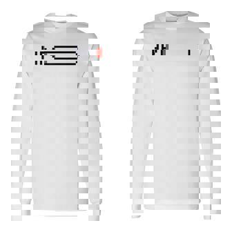 絶不調を伝える ピクセルアートパロディデザイン 長袖Tシャツ - Kawaiitshirt