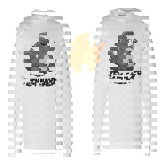 面白いビーバー分隊チームビーバー 長袖Tシャツ - Kawaiitshirt