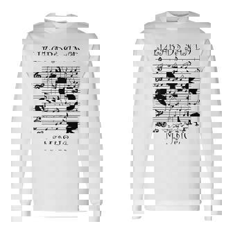 音楽とトカゲ ヤモリ ミュージシャン 爬虫類 長袖Tシャツ - Kawaiitshirt