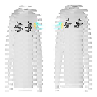 龍 ドラゴン 顔 対称 ポップアート 和風ユニークデザイン 長袖Tシャツ - Kawaiitshirt