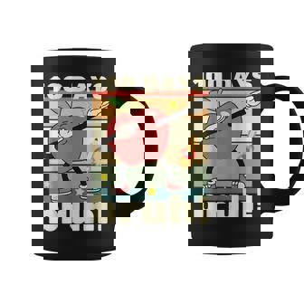 100 Days Of School Bruh Kids Boys Girls Dabbing Apple Coffee Mug | Mazezy