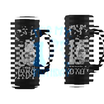 10Th Birthday Coquette Bow Disco Ball 10 Year Old Birthday Coffee Mug | Seseable FR