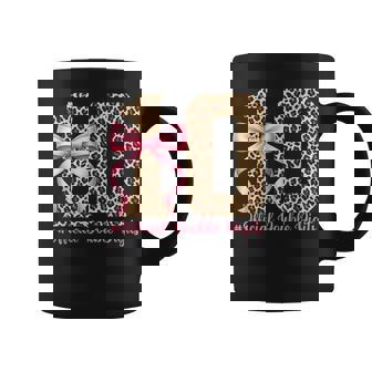 10th Birthday Girl Pink Coquette Bow Leopard 10 Year Old Coffee Mug | Mazezy