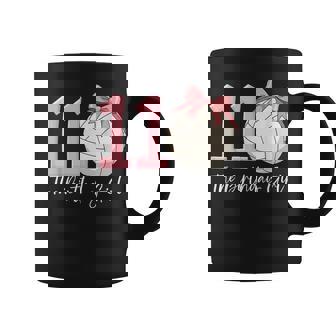 11Th Birthday Girl Volleyball Ball Coquette Pink 11 Coffee Mug | Seseable UK