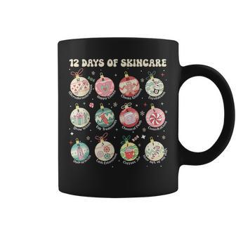 12 Days Of Skincare Esthetician Christmas Dermatology Coffee Mug - Thegiftio UK