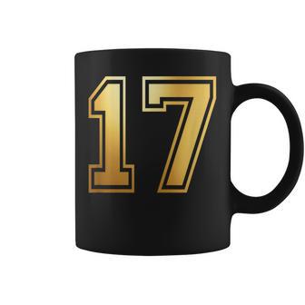 17 Correspondance Graphique Desports D'équipe Numéro 17 Tasse - Cadeauxyz