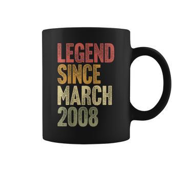 18 Year Old Legend Since March 2008 Retro 18Th Birthday Coffee Mug - Thegiftio UK