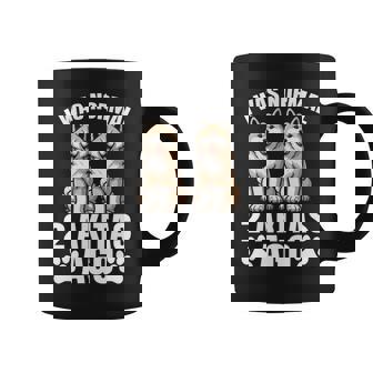 2 秋田犬前は普通だった 面白い秋田犬愛好家 長袖tシャツ コーヒーマグ - Kawaiitshirt