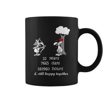 21 Aniversario De Boda Regalo Pareja Divertida 21 Años Juntos Taza de café - Regaloses