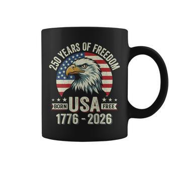 250 Anniversary Usa Eagle American Flag On Back Coffee Mug - Thegiftio UK