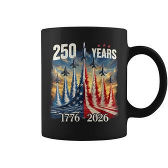 250 Years 1776-2026 Fighter Jets Usa Flag 250Th Birthday Coffee Mug - Thegiftio UK