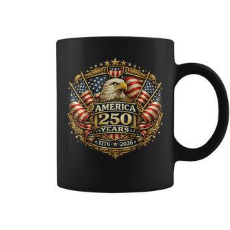 250 Years American Anniversary 1776-2026 Usa Flag Coffee Mug | Mazezy