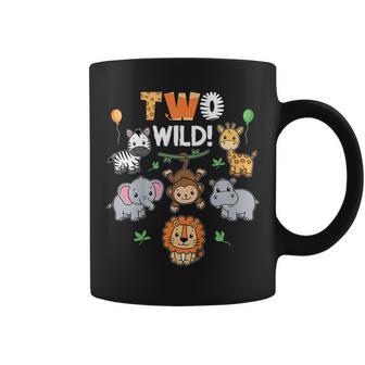 2Nd Birthday Boy Girl Two Wild Jungle Zoo Animals Birthday Coffee Mug - Thegiftio UK