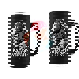 314 St Louis North County Red Hat Black Woman Coffee Mug - Monsterry