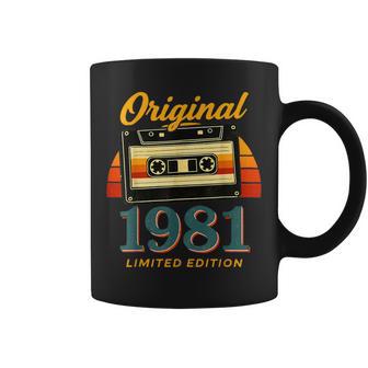 44 Cumpleaños Hombre 44 Años Decoración 1981 Divertido Taza de café - Regaloses