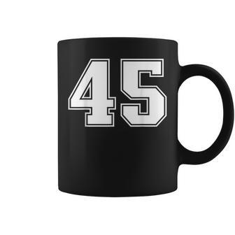 45 Correspondance Graphique Desports D'équipe Numéro 45 Tasse - Cadeauxyz