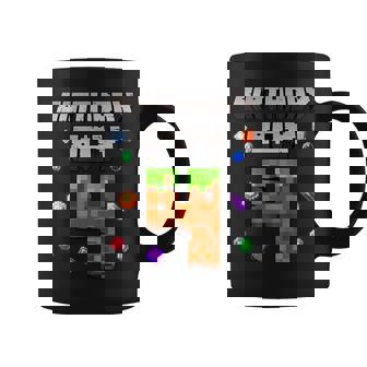 4Th Birthday Boy 4 Video Gamer Pixel Number Four Bday Party Coffee Mug - Thegiftio