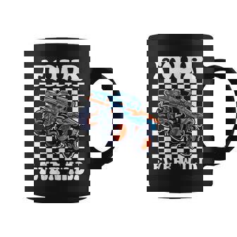 4Th Birthday Monster Truck Four Ever Wild 4 Year Old Boys Coffee Mug - Thegiftio