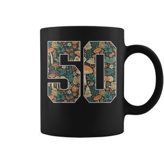 50 Nombre Cottagecore Champignon Rétro Fleur Tasse - Cadeauxyz