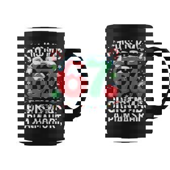 This Is My 6 7 Christmas Pajama Matching Family Coffee Mug - Thegiftio