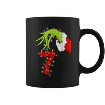 6 7 Six Seven Hand Gen Z Alpha Meme Slang Xmas Christmas Coffee Mug - Thegiftio UK