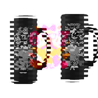 6 7 Thanksgiving Leopard Bow Turkey Six Seven Meme Coffee Mug | Seseable CA