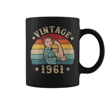 64 Años Cumpleaños 64Intage 1961 Es Nacidas 1961 Cuello Taza de café - Regaloses
