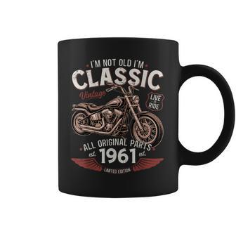 65 Cumpleaños Hombre Moto Biker Motero Intage 1961 Taza de café - Regaloses
