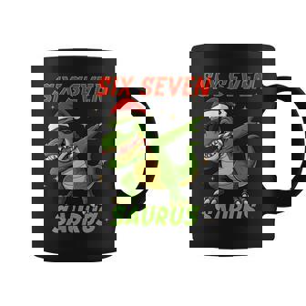 67 Christmas T Rex Dinosaur Bruh Six Seven Numbers Meme Xmas Coffee Mug | Mazezy