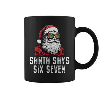 67 Meme Santa 6 7 Six Seven Christmas 6-7 Meme Coffee Mug - Monsterry
