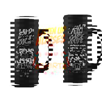 67 Nurse Squad Christmas Pajama Xmas Scrubs Energy No Cap Coffee Mug | Mazezy