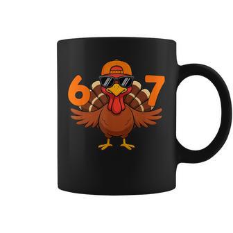 67 Six Seven Thanksgiving Turkey 6 7 Meme Men Boy Kids Coffee Mug | Mazezy