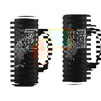 67 Thanksgiving Turkey Math Teacher Six Seven Coffee Mug | Seseable CA