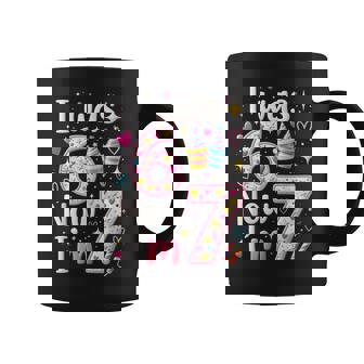 7Th Birthday Girl I Was 6 Now I'm 7 Years Old Girls Birthday Coffee Mug | Seseable UK